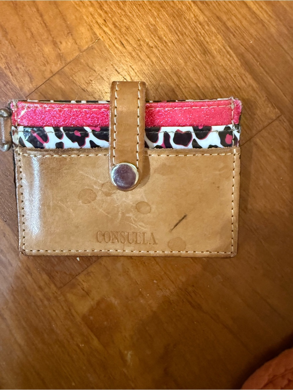 Consuela Make Today Cardholder Brown Leather Ridiculously Awesome Keychain - Picture 2 of 2
